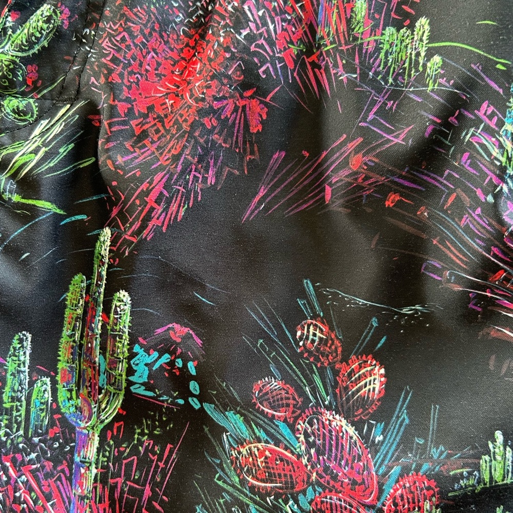 Thorsun Swim Shorts Trunks Men’s 33 Cactus All Over Print Drawstring Swimwear - Picture 6 of 10